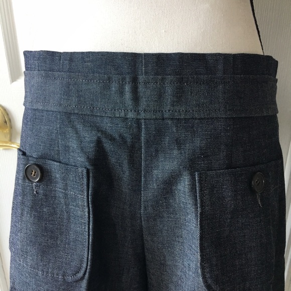 culootes flare bell wide leg jean skort skirt - Picture 4 of 7